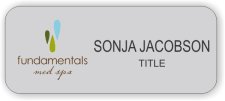 (image for) Fundamentals Med Spa Silver Round Corners badge