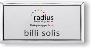 (image for) Radius Financial Group Executive Silver Badge (Logo B)