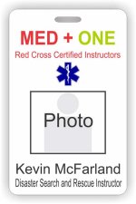(image for) MED + ONE Photo Id - Vertical badge