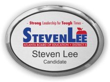 (image for) LEE FOR APS 5 Executive Silver Oval badge