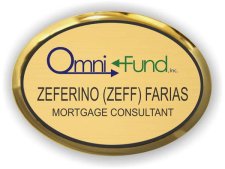 (image for) Omni-Fund, Inc. Executive Gold Oval badge