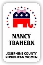 (image for) Josephine County Republican Women White Rounded Corners badge