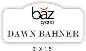 (image for) Baz Group Shaped White badge