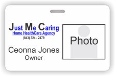 (image for) JustMeCaring Home HealthCare Agency Photo ID - Horizontal badge