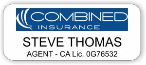 (image for) Combined Insurance White Rounded Corners badge