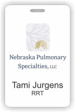 (image for) Nebraska Pulmonary Specialties Photo Id - Vertical badge
