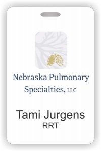 (image for) Nebraska Pulmonary Specialties Photo Id - Vertical badge