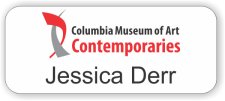 (image for) Columbia Museum of Art Contemporaries White Rounded Corners badge