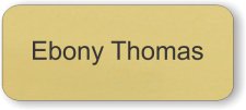 (image for) Ebony Thomas Gold Round Corners badge