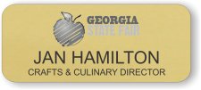 (image for) Georgia State Fair Gold Round Corners badge