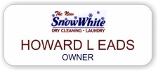(image for) Snow White laundry-cleaners Full Color - Round Corners badge