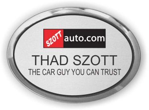 (image for) Szott Auto Group Executive Silver Oval badge