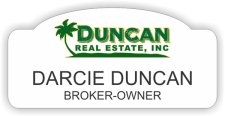 (image for) Duncan Real Estate, INC. Shaped White badge