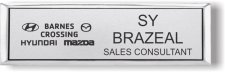 (image for) Barnes Crossing Hyundai Mazda Small Executive Silver badge