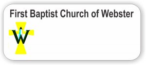 (image for) First Baptist Church of Webster White Rounded Corners badge