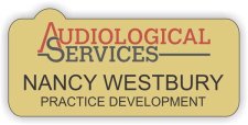 (image for) Audiological Services Shaped Gold Badge