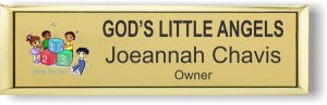 (image for) God\'s Little Angels - Small Executive Gold badge