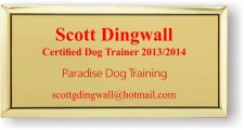 (image for) Paradise Dog Training Executive Gold badge