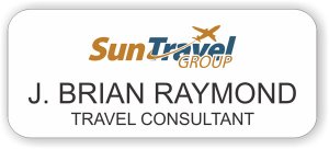 (image for) Sun Travel Group White Rounded Corners badge