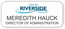 (image for) City of Riverside, Missouri White Rounded Corners badge