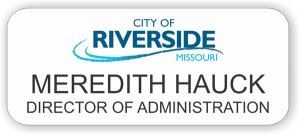 (image for) City of Riverside, Missouri White Rounded Corners badge