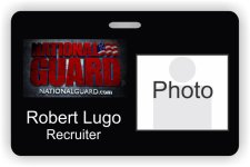 (image for) Army National Guard Photo ID - Horizontal badge