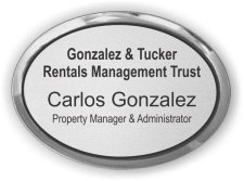 (image for) Gonzalez & Tucker Rentals Management Trust Executive Silver Oval badge