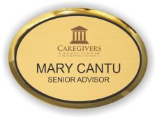 (image for) Caregivers Connection 4U Executive Gold Oval badge