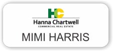 (image for) Hanna Chartwell White Rounded Corners badge