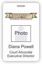 (image for) JUSTICE SERVED NC, INC. Photo Id - Vertical badge
