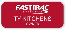 (image for) Fast Trac Locksmith Full Color - Round Corners badge