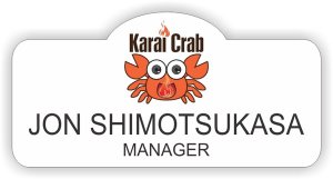 (image for) Karai Crab Shaped White badge