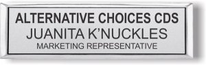 (image for) Alternative Choices CDS Small Executive Silver badge