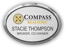 (image for) Compass Realtors Executive Silver Oval badge