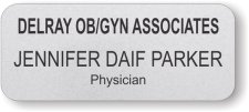 (image for) Delray OB/Gyn Associates Silver Round Corners badge