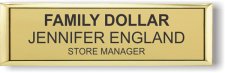 (image for) Family dollar Small Executive Gold badge