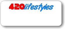 (image for) 420lifestyles Corporation White Logo Only Badge