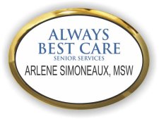 (image for) Always Best Care Executive Gold Oval badge
