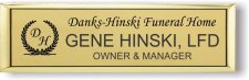 (image for) Danks-Hinski Funeral Home Small Executive Gold badge