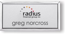(image for) Radius Financial Group Executive Silver Badge (Logo A)
