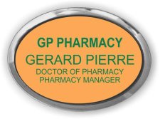 (image for) GP pharmacy, LLC Executive Silver Oval badge
