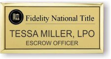 (image for) Fidelity National Title Executive Gold badge