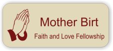 (image for) Faith Love Fellowship White Rounded Corners badge