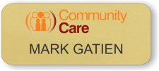 (image for) Community Care Gold Round Corners badge