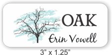 (image for) Oak White Rounded Corners badge