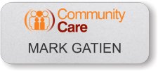 (image for) Community Care Silver Round Corners badge