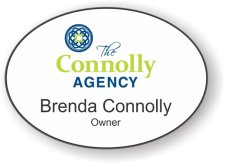 (image for) Connolly Agency Oval White badge