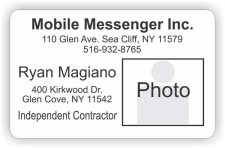 (image for) Mobile Messenger Inc. Photo ID - Horizontal badge