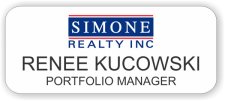 (image for) Simone Realty, Inc. White Rounded Corners badge