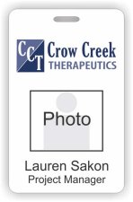 (image for) Crow Creek Therapeutics Photo Id - Vertical badge
